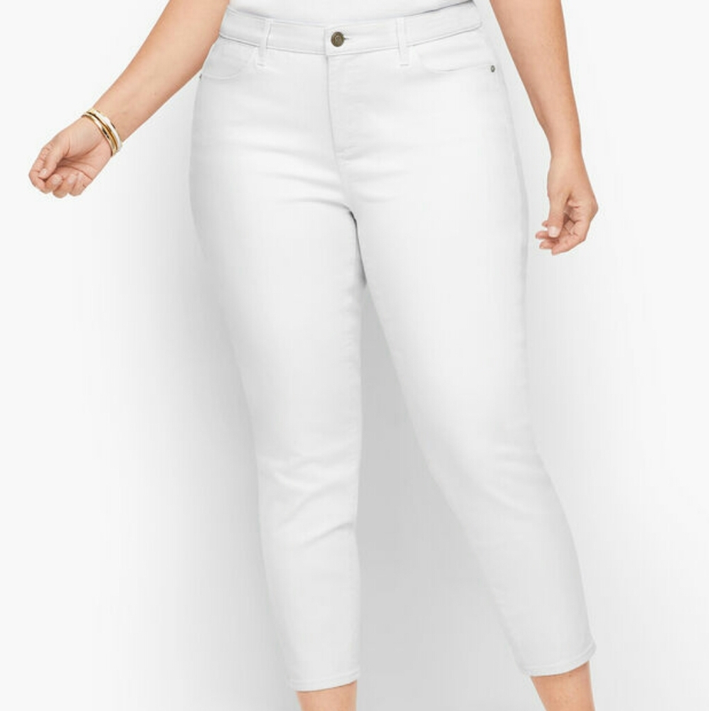 Talbots white Jeggings Crop-20W-NWT